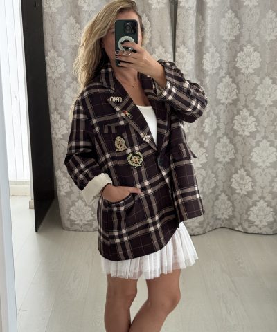 CHAQUETA BLAZER CUADROLUX