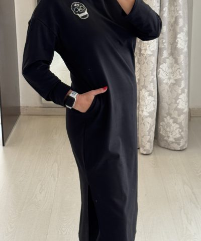 VESTIDO NARNIA CALAVERA NEGRO